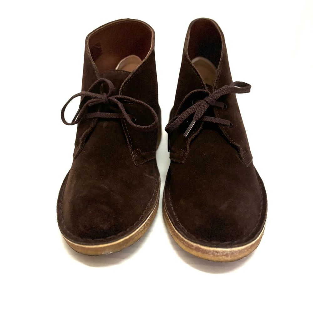 Clarks Originals Chukka Boots Womens 7 Dark Brown Suede Desert Crepe Sole Shoe